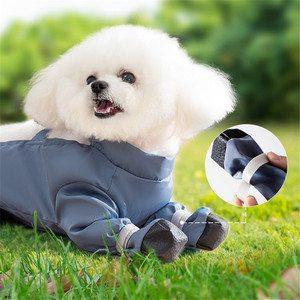 汚れ防止犬用スノーパンツ子犬用サスペンダーブーツ防水犬用レインブーツ - Product Image 4