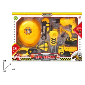 Juego de herramientas Capo Cantiere de 12 piezas, juguete de construcción para niños de 3 años en adelante - Product Image 1