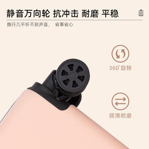 Maleta Infantil con Ruedas Yongsheng de 18 Pulgadas, Color Sólido, con Cierre de Cremallera y Ruedas Giratorias, Equipaje de Viaje Unisex - Product Image 4