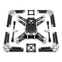 Service de composants pour drone de course FPV quadricoptère UAV : Châssis de drone en fibre de carbone sur mesure découpé CNC, bras pliable en aluminium, support de moteur
