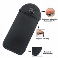 Pochette de téléphone verrouillable pour étudiants, protection RFID, protection de la vie privée, verrouillage magnétique caché, housse de sécurité pour téléphone portable