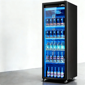 Refrigerador Vertical de Una Puerta con Ventilador para Bebidas, Equipo de Refrigeración Comercial - Product Image 4