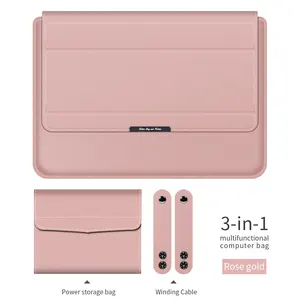 Amazon Top Verkoper Leather Laptop Case Ultra Slim Beschermende Computer Tas Voor Macbook Pro 13 Case