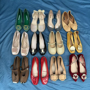 Chaussures plates et sandales d'été pour femmes de <span class=keywords><strong>grande</strong></span> qualité, en vrac, usagées, bon marché, chaussures à talons hauts pour femmes - Product Image 4