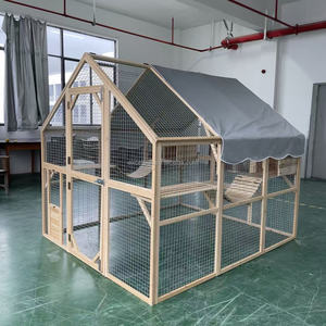 Casetta per Gatti in Legno Extra Large da Esterno con Recinto - Product Image 3