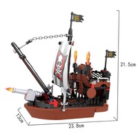 COGO Nouveauté Jouets éducatifs DIY Bateau Blocs de construction en plastique pour enfants