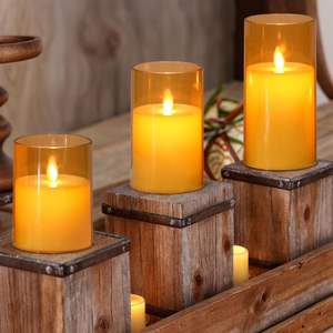 Bougie en verre avec LED - Product Image 4