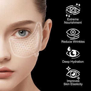 OEM ODM Orgánico Vegano Antiarrugas Hinchazón Caviar Péptido PDRN Mascarilla de hoja de gelatina Parches debajo de los ojos Círculo oscuro Brillo - Product Image 3