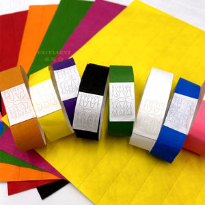 Pulseras Tyvek impermeables a prueba de manipulaciones de colores más vendidas, pulsera de Salud de papel personalizada para parque de atracciones, piscina - Product Image 5