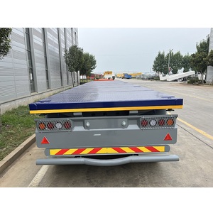 3 trục phẳng <span class=keywords><strong>Trailer</strong></span> bán nhiệm vụ nặng nề 12.5 mét dài <span class=keywords><strong>container</strong></span> <span class=keywords><strong>Trailer</strong></span> bán - Product Image 1