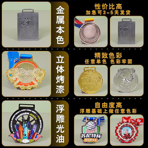 Medallas de metal personalizadas Yilin para eventos deportivos, impresión a color, múltiples especificaciones, placas conmemorativas para carreras y ciclismo - Product Image 4