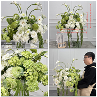 Bouquet de Mariage en Gros, Décoration de Scène de Mariage de Luxe, Centre de Table de Mariage aux Couleurs Chaudes, Boule de Fleurs de Mariage de 60 CM