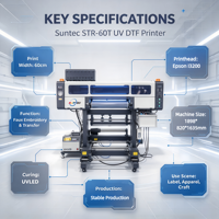 Mesin Printer UV DTF Suntec 3D Faux Embroidery Teknologi Terbaru 2026 untuk Efek Bordir Imitasi, Mesin Cetak Langsung ke Gulungan Film