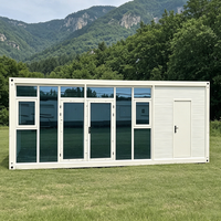 Maison modulaire en verre de haute qualité avec une bonne luminosité naturelle et une isolation acoustique pour bureau de chantier et salle de réception