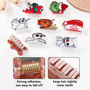 Pinza para el Cabello con Diseño de Grinch, el Accesorio Navideño Más Popular, Económico y de Alta Calidad para Mujeres, Venta al Por Mayor 2026 - Product Image 2