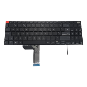คีย์บอร์ดแล็ปท็อปแบล็คไลท์สำหรับ Asus <span class=keywords><strong>VivoBook</strong></span> <span class=keywords><strong>Pro</strong></span> แป้นพิมพ์ K6501ZM <span class=keywords><strong>15X</strong></span> <span class=keywords><strong>K6501</strong></span>โอแอลอีดีสีดำรูปแบบใหม่ในสหราชอาณาจักร - Product Image 1