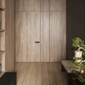 Serrure de porte magnétique - Poignée moderne minimaliste de style italien pour chambre à coucher, accessoire de porte coulissante silencieuse pour l'intimité - Product Image 2