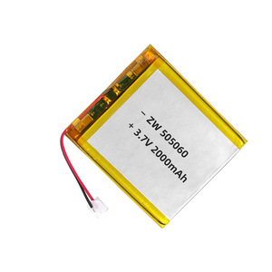 ZW 505060 Polymer Lithium Battery 2000mAh 3.7V With Wires For Makeup Mirror <b>Light</b> Humidifier Selfie Device - Product Image 2