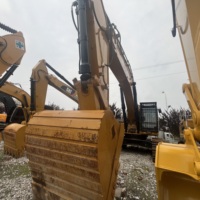 Excavatrice sur chenilles CAT345 d'occasion à couple élevé, 45 tonnes, super performance, usage intensif avec godet renforcé pour l'extraction en carrière ouvert