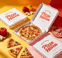 Boîte à pizza à longue conservation de la chaleur, boîte en carton ondulé isolée pour la livraison de nourriture à emporter sur de longues distances, vente en gros