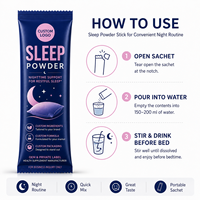 Poudre pour le sommeil en sachets individuels – Soutien nocturne pour un sommeil réparateur – Formule personnalisée – Marque privée OEM ODM – Complément alimentaire