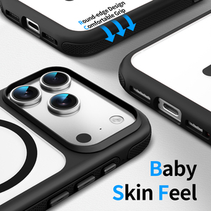 Coque de téléphone antichoc magnétique translucide effet seconde peau pour iPhone 17 Pro Max, compatible également avec iPhone 17 Air, <span class=keywords><strong>16</strong></span>, 15, 14 Pro Max - Product Image 2