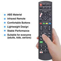 Control Remoto Universal N2QAYB001134 de Alta Calidad para Televisores Inteligentes Panasonic HD LCD LED Plasma Viera, Batería AAA, 4 Botones