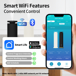 Siweiyi Electric Waterless Cold Air Technology Tower <b>Aroma</b> <b>Diffuser</b> 120ml Smart WiFi App Control Home Scent Machine - Product Image 5