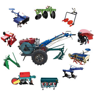 Diesel-Handgeführter Traktor 20 PS Rotationsfräse Dammformung Stängelpflugmaschine Obstgarten Landschaftspflege Doppelzweck Integriert - Product Image 1