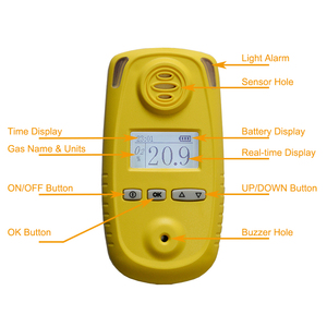 <strong>Handheld</strong> <strong>Portable</strong> O2 Gas Detector SA-M201 O2-Rechargeable High Accuracy <strong>Oxygen</strong> Leak <strong>Analyzer</strong> with 9000 Data Logging Light Alarm - Product Image 4