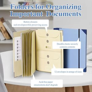 Organisateur de documents en gros avec pochettes accordéon extensibles pour dossiers, idéal en cas de disparition - Product Image 4