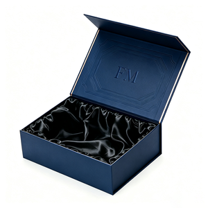 OEM Custom Luxury Magnetic <b>Gift</b> <b>Box</b> with Satin Liner & Embossing - Sustainable Rigid Cardboard Packaging for Jewelry Wholesale - Product Image 1