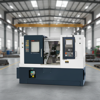 Tour CNC à double banc incliné robuste et automatique, centre d'usinage 8t/12t
