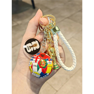 Mới Đến 2026 Thế Giới US-Canada-Mexico Trò Chơi Bóng Đá Phim Hoạt Hình <span class=keywords><strong>Keychain</strong></span> Hercules Bóng Đá Cup Túi Mặt Dây Chuyền Quà Tặng Lưu Niệm - Product Image 1