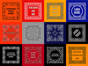 Écharpe en soie pure satinée à impression numérique personnalisée 90*90 cm, foulards carrés en soie satinée avec logo personnalisé imprimé - Product Image 6