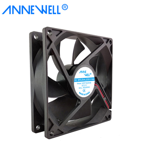 Yüksek Dayanıklılık Anti-titreşim DC 12V 9225 Endüstriyel Bellek veya RAID Depolama Sistemi için Fırçasız Bilyalı Rulmanlı Eksenel Soğutma Fanı - Product Image 3