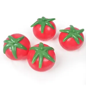Оптовая продажа, популярный шарик для снятия стресса в форме томата, индивидуальный логотип для детей, мягкий шарик для снятия стресса