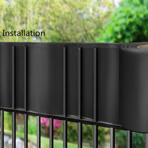 Sichtschutzstreifen 450gsm 19cm * 35m avec 20 Clips Bande de confidentialité Clôture PVC Bande Écran Clôture - Product Image 4