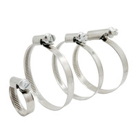 Collier de serrage à vis sans fin en acier inoxydable de type allemand pour tuyaux et conduites industrielles avec système de serrage