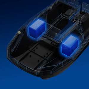 Barco de Pesca RC de Plástico ABS de 12V, Larga Duración, 500m de Alcance, Control Remoto, Doble Antena, Potente Motor 590 - Product Image 6