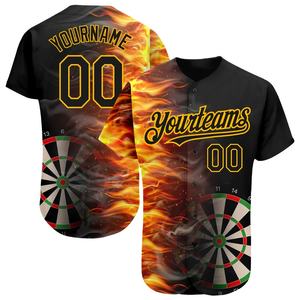 Patrones 3D Personalizado sublimado llama Imprimir botón Arriba dardos camisas Jerseys Ropa - Product Image 3