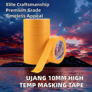 Ruban de masquage en papier de riz japonais 10 mm avec adhésif thermofusible pour peinture automobile, haute résistance à la chaleur - Product Image 2