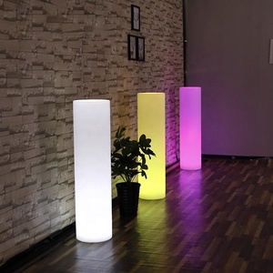 <span class=keywords><strong>Lampadaire</strong></span> extérieur lumineux LED E27 Lampe d'ambiance cylindrique décorative de rue de couloir intérieur solaire pour le paysage - Product Image 3