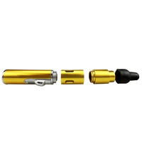 Briquet torche au butane multifonctionnel portable en métal, design élégant et compact, pour aromathérapie