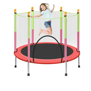 <span class=keywords><strong>Trampoline</strong></span> de sport d'intérieur en acier PVC, puissance de saut 55 pouces, avec filet de protection, pour enfants, à domicile - Product Image 3