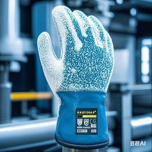 Gants de sécurité en nitrile entièrement texturés antidérapants résistants à la chaleur 250°C usage industriel - Product Image 2