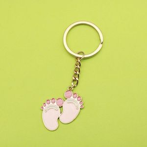 Llavero <span class=keywords><strong>de</strong></span> pie <span class=keywords><strong>de</strong></span> bebé rosa en tono dorado <span class=keywords><strong>de</strong></span> aleación <span class=keywords><strong>de</strong></span> zinc, recuerdo <span class=keywords><strong>para</strong></span> recién nacidos, regalos <span class=keywords><strong>para</strong></span> invitados <span class=keywords><strong>de</strong></span> baby shower - Product Image 1