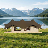 Structure de tente de glamping extensible à installation rapide, dôme de luxe avec salle de bain, module de maison préfabriquée en conteneur