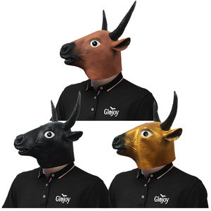 Masque animalier réaliste en latex de vache, accessoire de costume intégral pour fêtes sur le thème de la ferme, Halloween, événements de carnaval - Product Image 6