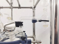 Réacteur en verre chimique 50L, à manchon chauffant motorisé, sous vide, à commande numérique, équipement de laboratoire